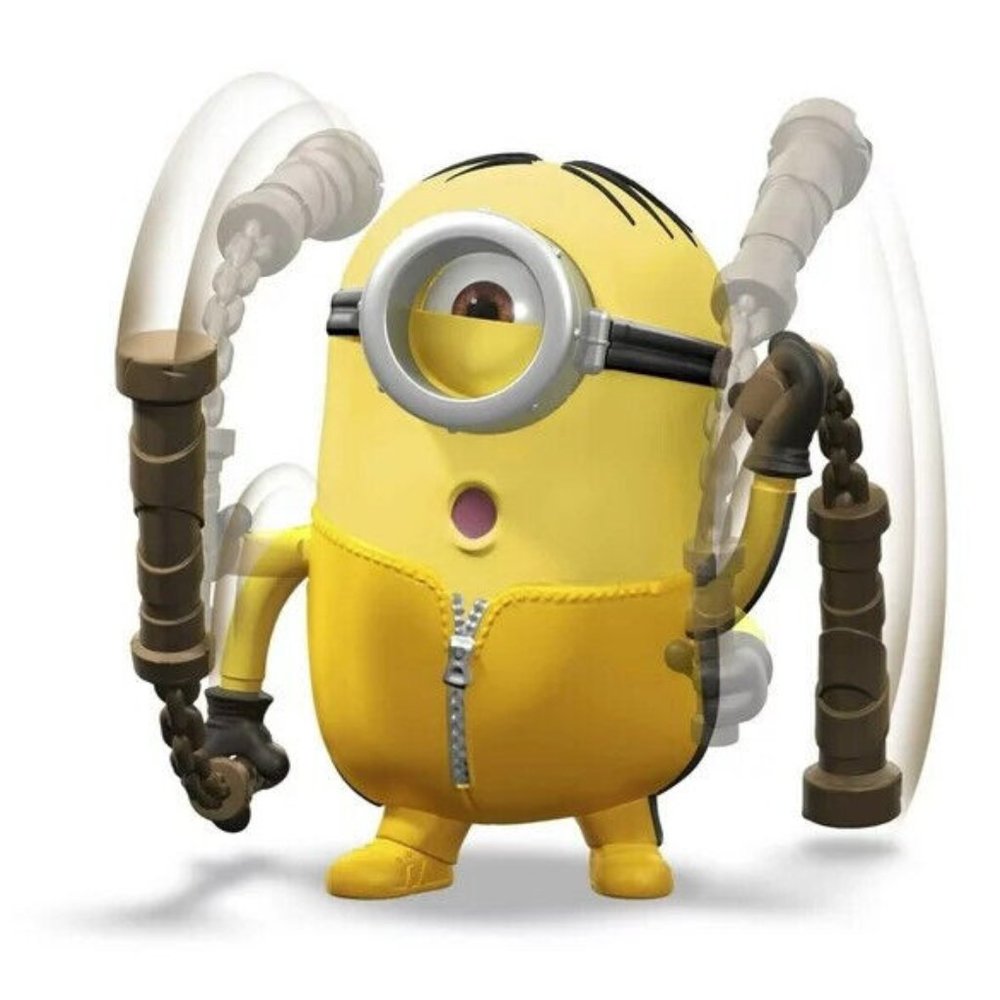 Mattel Minions The Rise of Gru Mighty Minions Stuart Kung Fu Action Toy